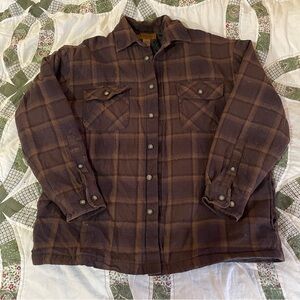 St. John's Bay Dark Brown Lined Jacket - Size Large